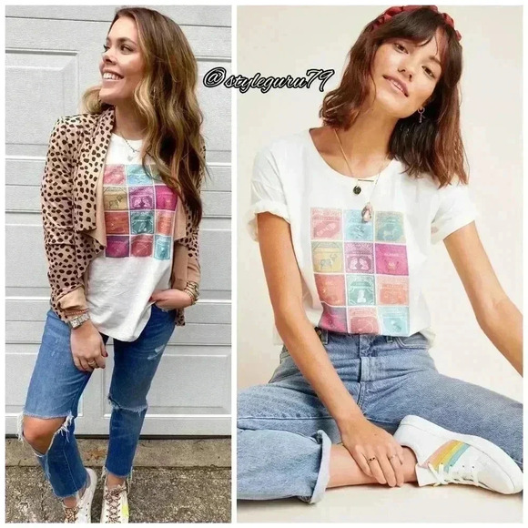 Anthropologie Danielle Kroll Zodiac Tee, size M - Picture 1 of 7